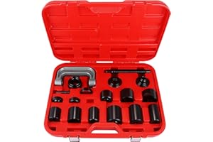 Mophorn 21Pcs Ball Joint Kit Deluxe Auto Repair Ball Joint Removal Tool Installing Master Adapter Ball Joint Service Kit for Removing and Fitting
