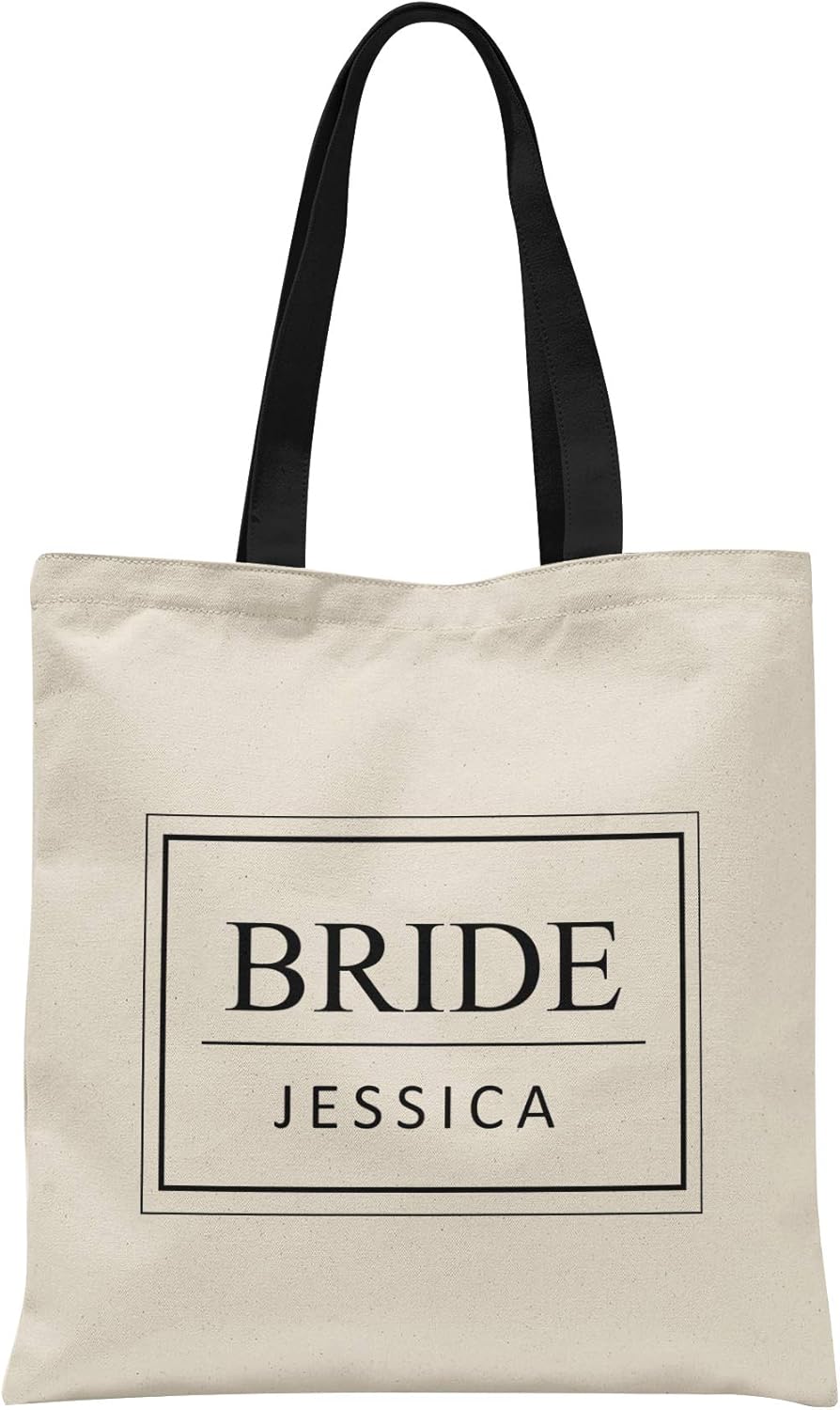 personalised bride bag