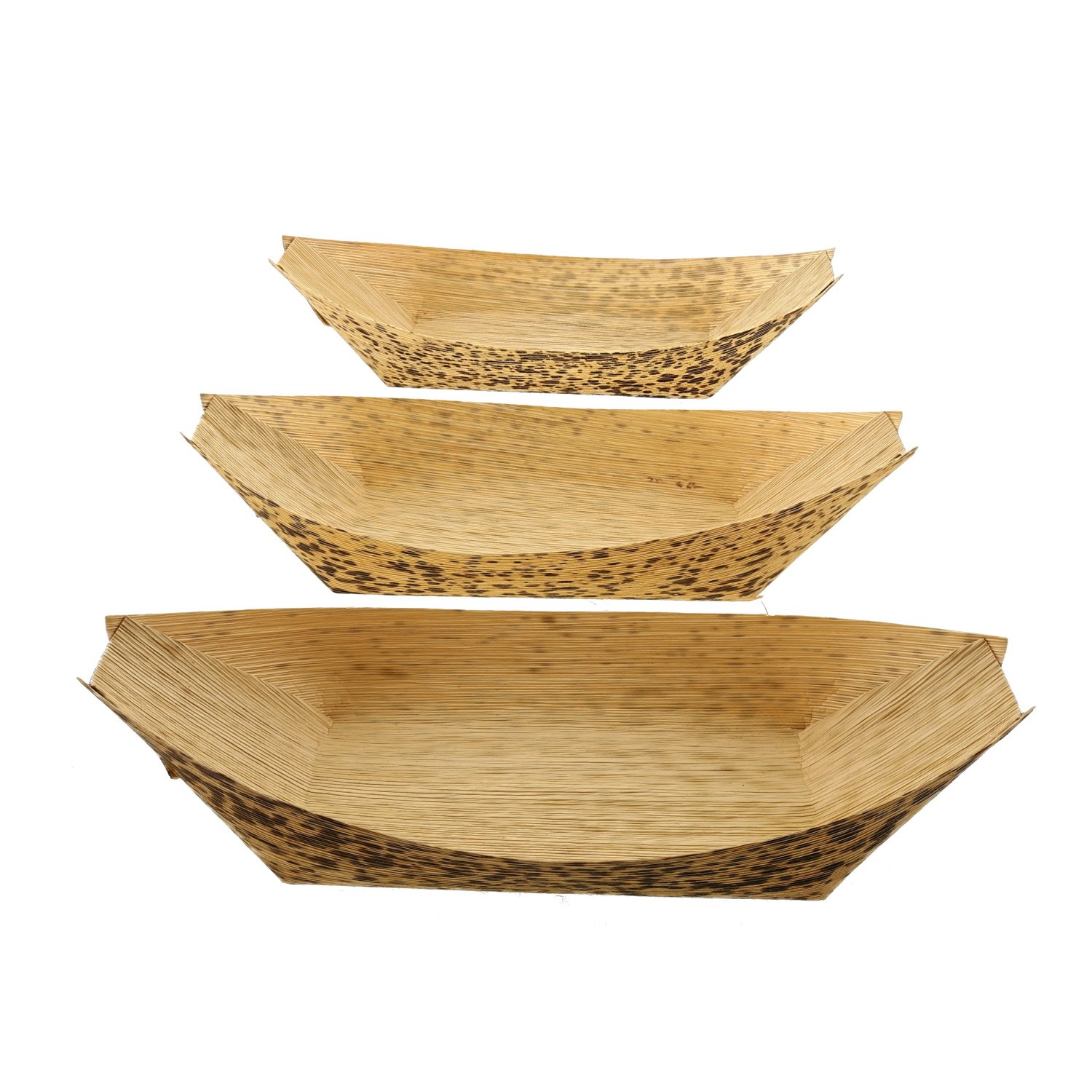 CiboWares Premium Bamboo Serving Boat, 7 Inch x 4 Inch, EcoFriendly