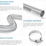 URAQT 25mm Stainless Steel Parking Heater Exhaust Pipe 120cm view 4