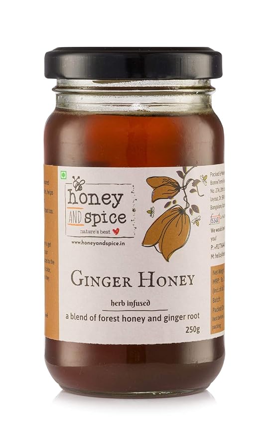 Honey and Spice Ginger Honey, 250 Grams Amazon.in Grocery & Gourmet Foods