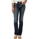 Silver Jeans Co. Womens Elyse Mid Rise Comfort Fit Slim Bootcut Jeans