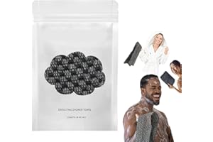 2026 Upgrade Exfoliating Shower Towel 48", Premium Scrub Wash Cloth for Smooth Skin, 2-in-1 Exfoliating Washcloth-Body Scrubb