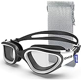 OMID Swim Goggles, P2 Lite Comfortable Anti-Fog Swimming Goggles for Men Women Adults Youth