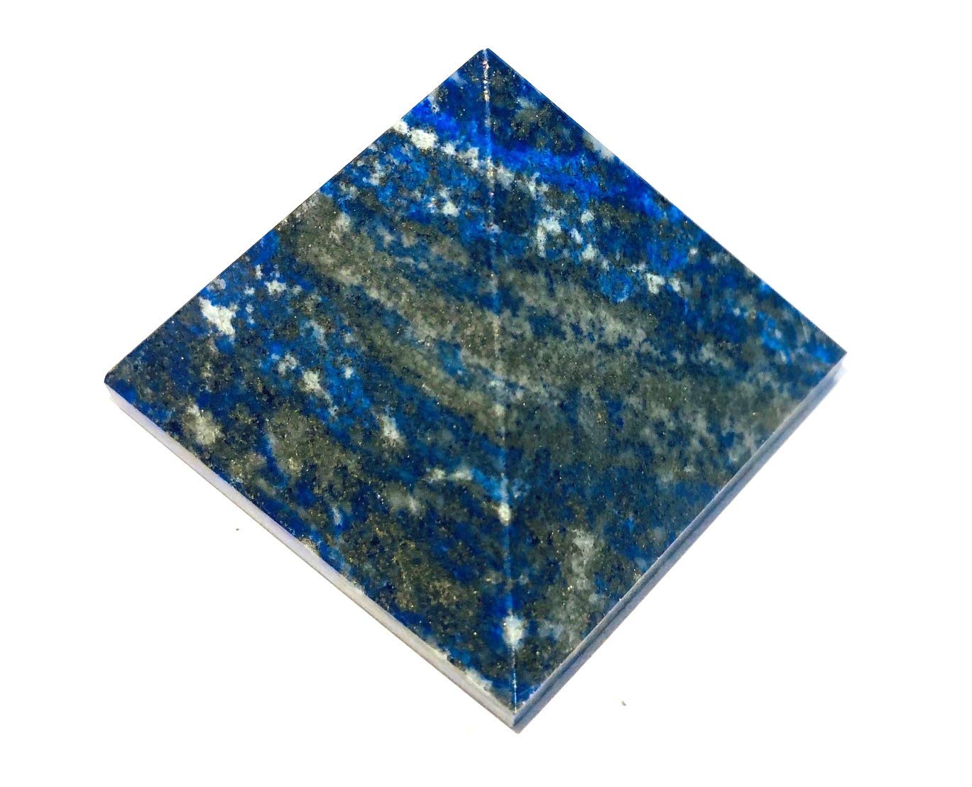 crystalmiracle Lapis Lazuli Gemstone Pyramid Crystal Healing Reiki FENG Shui VAASTU Bagua Wellness Energy Power Spiritual Meditation Throat Chakra Handcrafted
