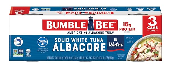 BUMBLE BEE SOLID WHITE ALBACORE TUNA IN WATER,...