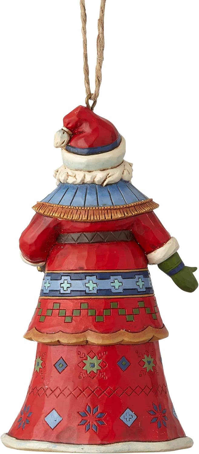 Heartwood Creek Santa With Strap Hanging Ornament, Multi-colour - Image 3