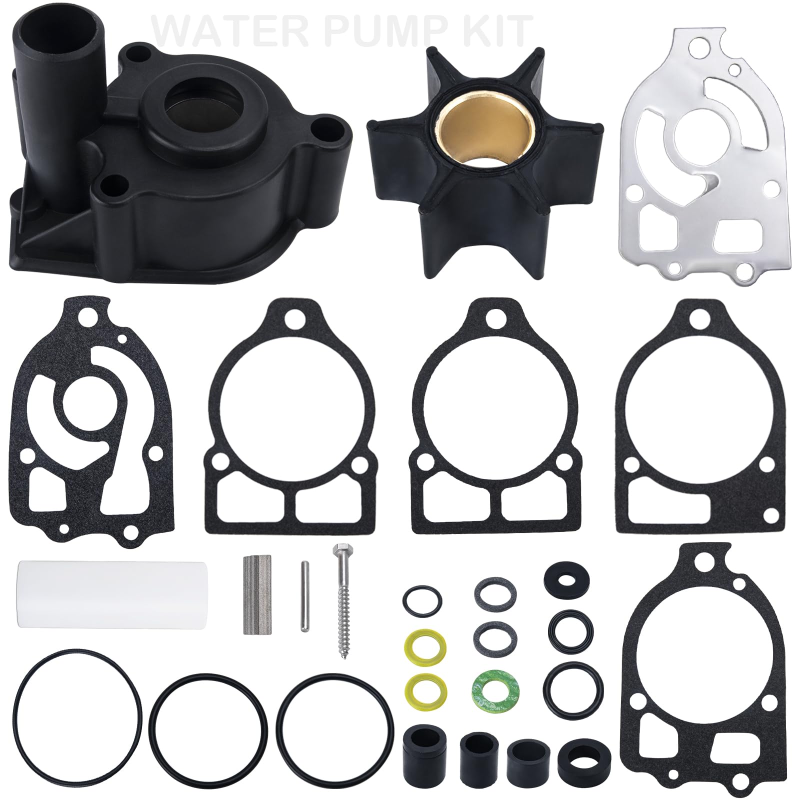 Photo 1 of 96148Q8 Water Pump Kit Impeller Kit for Mercury and Mariner Outboard and MerCruiser Alpha One Stern Drives Impeller Kit 96148A8 46-96148A8 46-96148Q8 46-96148T8 18-3217