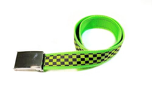 green designer belt