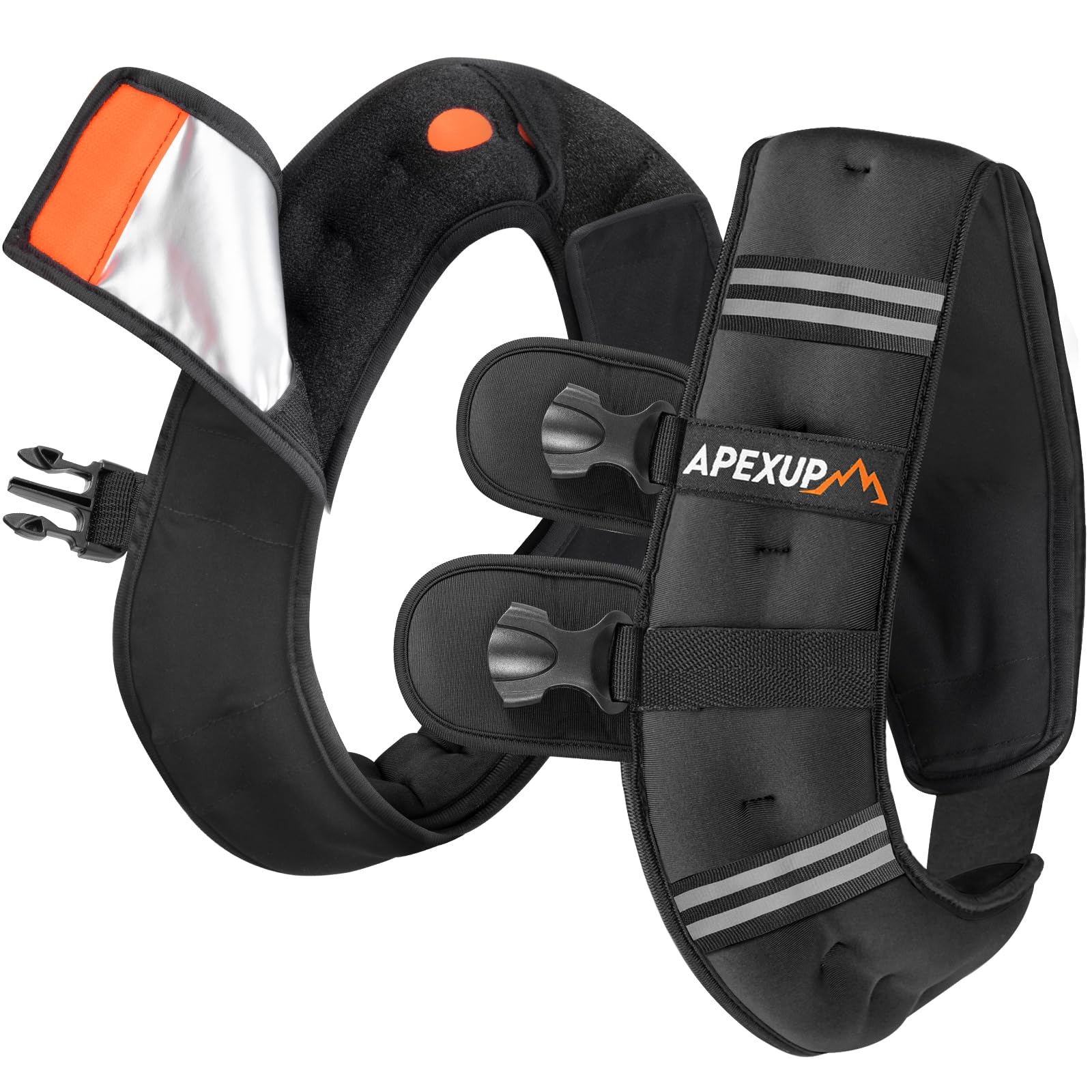 APEXUP 15lbs Weighted Vest with Washable Layer, Weight Vest for Women Men, Workout Equipment for Strength Training Running (Black/Two Layer) Image