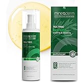 Mineaderm Tea Tree Face Wash for Acne-Prone & Oily Skin – Purifying Facial Cleanser with Aloe Vera, Panthenol & Bisabolol – Gentle Daily Gel Cleanser – 6.76 fl oz