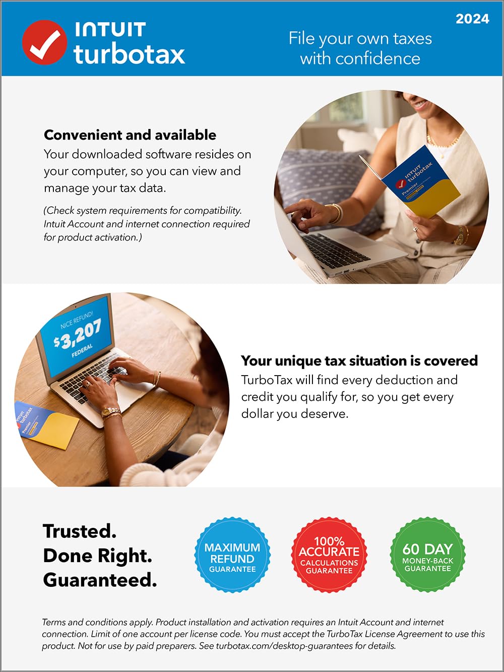 [OLD VERSION] TurboTax Deluxe 2024 Tax Software, Federal & State Tax Return [PC/MAC Download]