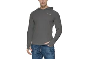 baleaf Men's Sun Protection Hoodie Shirt UPF 50+ Long Sleeve UV SPF T-Shirts Rash Guard Fishing Swimming Lightweight