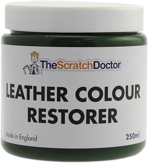 DARK GREEN Leather Colour Restorer for Faded and Worn Leather Sofa etc