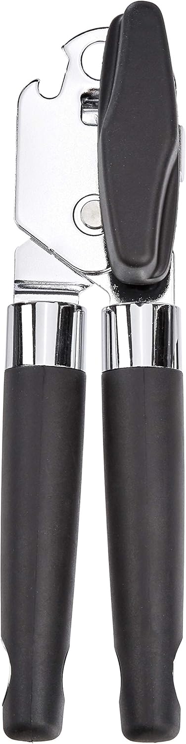 Basics Can Opener, Black Soft Grip Handle: Kitchen & Dining