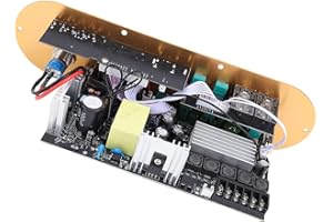 WALFRONT D900 Audio Amplifier Board 2.1 Channel Bluetooth Subwoofer HiFi Audio Amplifier Module with Remote AUX Input (US Plu