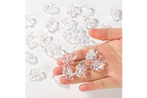 30pcs Mini Bubble Clusters, Tiny Fake Bubbles Miniature Dollhouse Accessories Bubble Decor for Dollhouse Bath Tub Jewelry