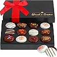 Valentine's Cookie Gift Basket - Dark Chcolate Cookie Gift Box for Women/Men - Anniversary Food Gifts for Couple - Holiday Vegan Cookie Gift Box - Food Gifts - Gourmet Gifts for Him/Her