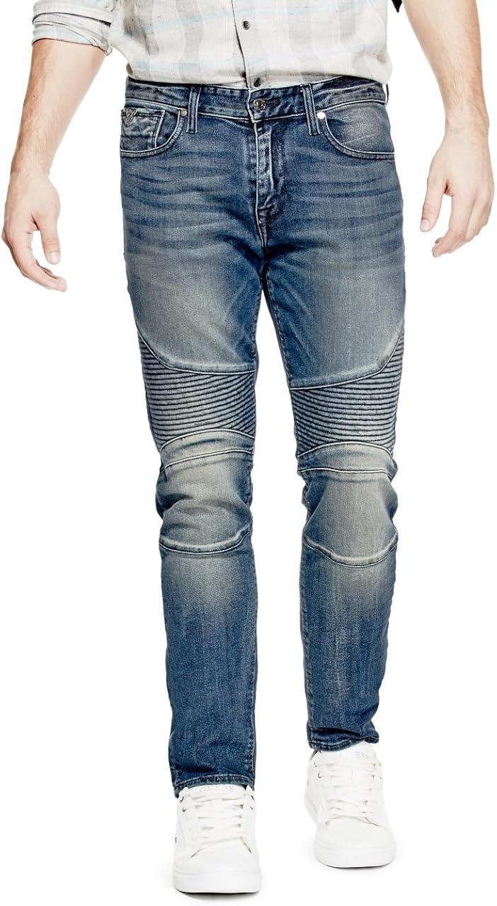 guess men's moto jeans
