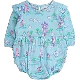 RuffleButts® Baby/Toddler Girls Long Sleeve Bubble Rompers