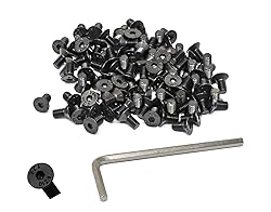 iexcell 100 Pcs M3 x 6mm Thread Pitch 0.5 mm Alloy