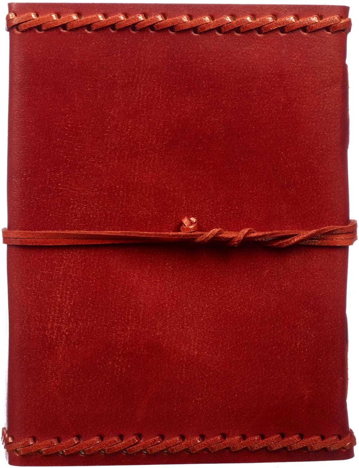 Leather Journal Notebook Large Stitched 135 x 185mm, Brown - Image 5