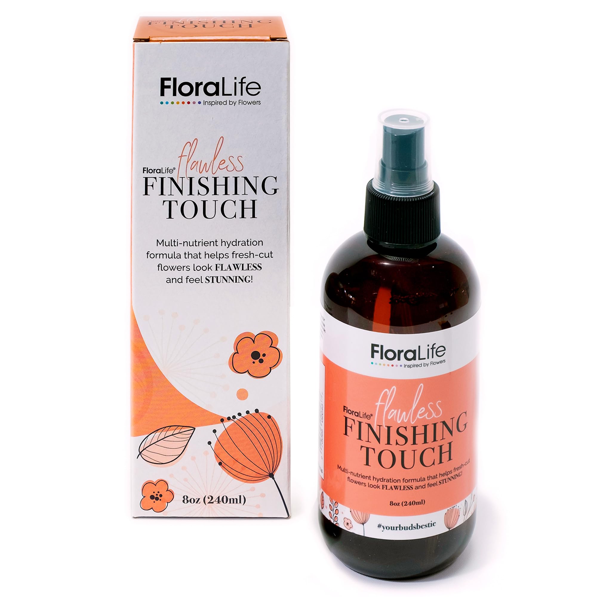 Photo 1 of FloraLife Finishing Touch - Hydrating Multi-Nutrient Formula Spray for Fresh-Cut Flowers - 8oz