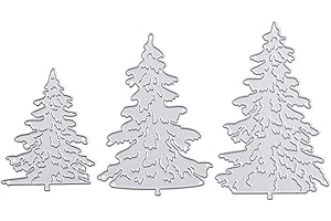 Metal Cutting Dies Stencil Scrapbooking Embossing Album Card DIY Craft (Style 9, 3pcs Christmas Trees)