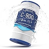 Grefilt C900 Pool Filter Cartridge, Compatible with Hayward C900, CX900RE, Replaces Pleatco PA90, Unicel C-8409, Filbur FC-1292, Sta-Rite PXC95, 90 sq.ft, Size: 17 3/8" x 8 15/16"