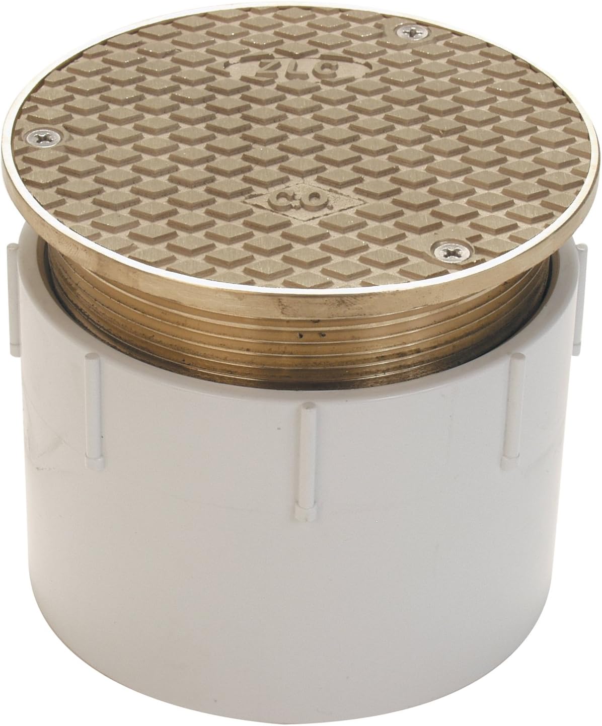 Zurn CO2450-PV2, Adjustable Floor Cleanout, 2 Inch PVC Hub Connection