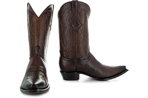 Soto Boots Mens Burnished Snip Toe Cowboy Boots H50030