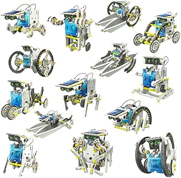 HighRoof 13 in 1 Solar Robot Kit Toys for Kids, Educational and Learning Robotic Kit