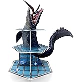 GLURUITE Mosasaurus Dinosaur Cupcake Stand Party Decorations Mosasaurus Cupcake Holder Dinosaur Dessert Tower for Dinosaur Theme Party Birthday Supplies
