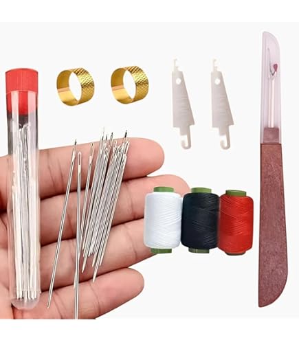 Amazon.com: Big Eye Steel Sewing Needles Kit, Stainless Steel