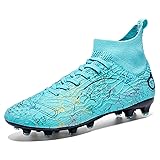 MIGPOGZAI Men's Soccer Shoes High-Top Soccer Cleats