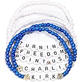 AICase for Charlie Kirk Inspired Merch Bracelets For Turning Point USA Merch Shooting of Charlie Kirk A True Patriot Assassination Hero Freedom Bracelets Jewelry Gifts for Men&Women_3128