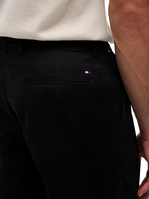 Uomo Pantaloni Chino Dover Essential Twill Relaxed Fit, Nero (Black), 29W/36L