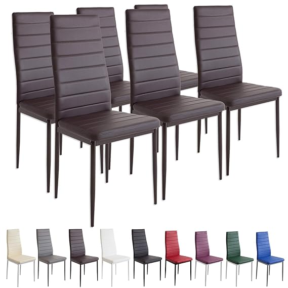 Albatros 2701 Milano 6 x Esszimmerstuhl, braun