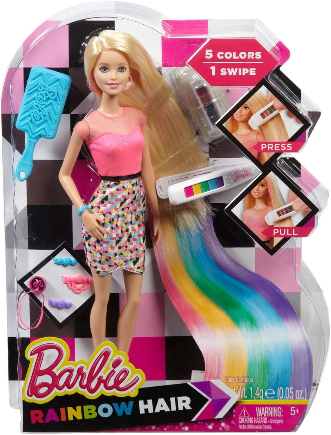 Barbie Girls Rainbow Hair Doll 2015 Collection fuchsia Amazon.co.uk