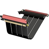 LINKUP PCIe 5.0 Riser Cable | Vertical GPU Mount | Double Reverse, 20cm | x16 128GB/s for RTX 5090 and RX 9070, PCIe 4.0 backward compatible, graphics card GPU ready