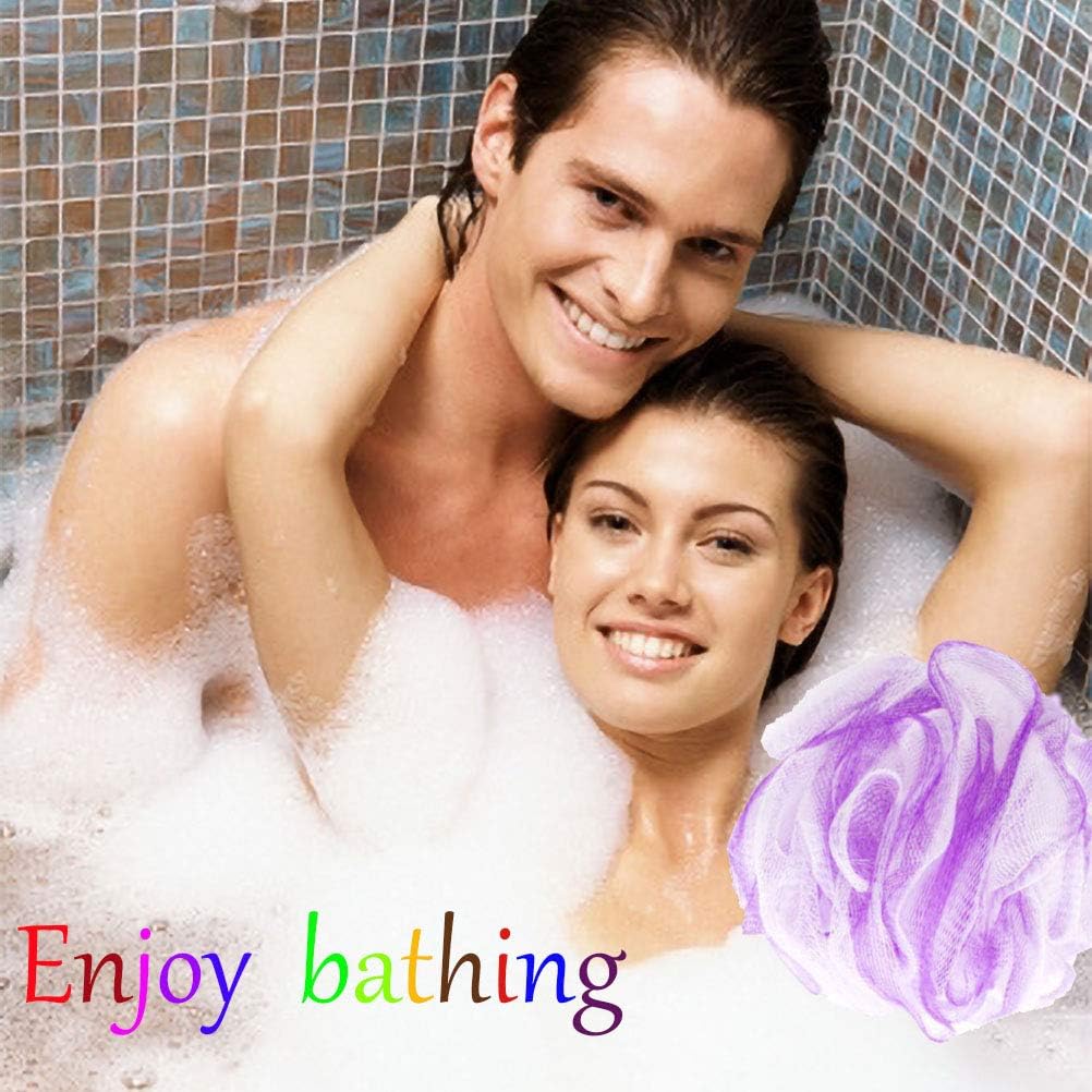3pack Bath Sponge Loofahs, Exfoliate Shower Bath Loofah. Mesh Pouf Shower Ball and Beauty Bathing Accessories.: Health & Personal Care