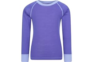 Mountain Warehouse Merino II Kids Round Neck Baselayer Top