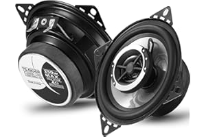 Suacopzar 4 Inch 2-Way Coaxial Car Speakers, Max 250W RMS 60W Car Audio Speakers, Vehicle Coaxial Speakers, 4Ohm Universal Car Stereo Speakers for Audio Car Door Speakers Replacement (Pair)