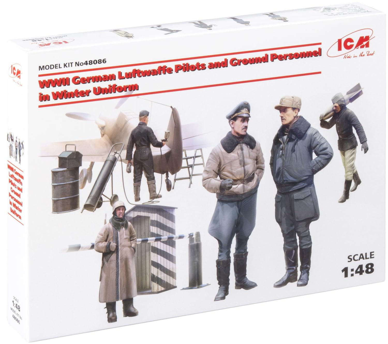 ICM 1:48 - WWII Luftwaffe Pilotd & Ground Personnel
