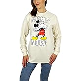 Disney Mickey Mouse Long Sleeve Tee (US, Alpha, Small, Regular, Regular, Thumbs Up Natural)