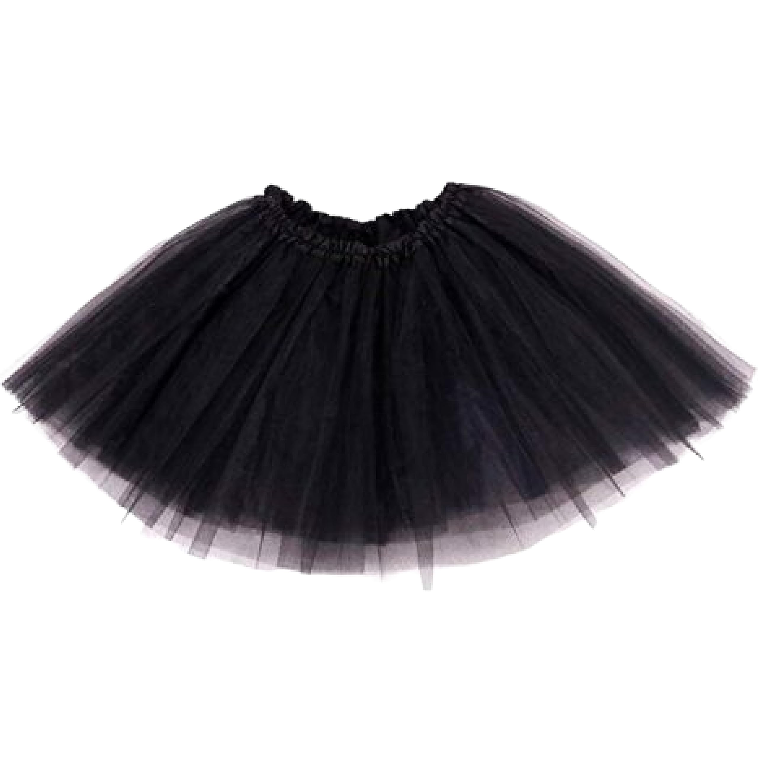 Lizzy Kids 3-Layered Tutu Skirt for Girls – Fancy Dress, Ballet, Dance, Halloween Costume | Soft Tulle Fabric with Elastic Waistband (UK, Age, 9 Years, 10 Years, Regular, Black) — image 1