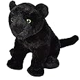 Wild Republic Jaguar Black, Cuddlekins, Stuffed Animal, 12 inches, Gift for Kids, Plush Toy, Fill is Spun Recycled Water Bottles