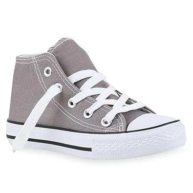 Stiefelparadies Kinder Damen Sneaker High Übergrößen Flandell
