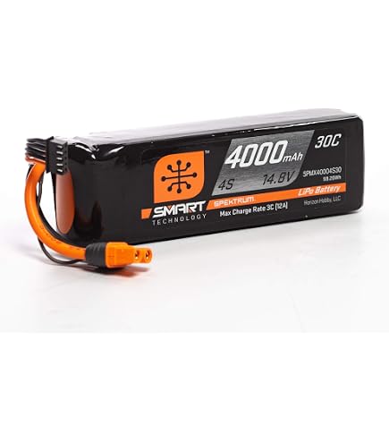 Amazon.com: Spektrum 14.8V 2200mAh 4S 30C Smart LiPo G2: IC3