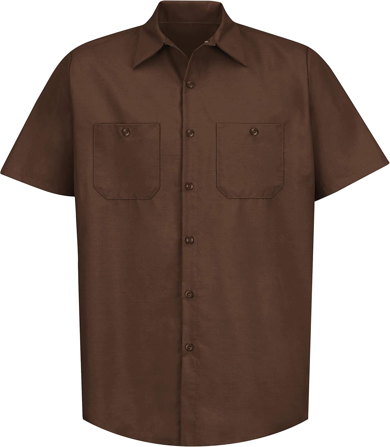 Red Kap Men's Industrial Work Shirt, Regular Fit, Short Sleeve: Clothing